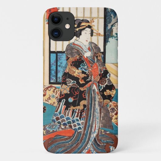 Klassieke  ukiyo-e japanse geisha maiko Case-Mate iPhone case (Achterkant)