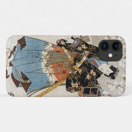 Klassieke ukiyo-e samurai tattoo verf Case-Mate iPhone case (Achterkant (horizontaal))
