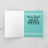 Klassieke universele jubileumkaart voor werknemers kaart (Binnen)