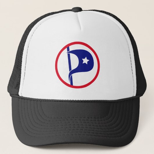 Klassieke US Pirate Party Trucker Hat Trucker Pet (Voorkant)