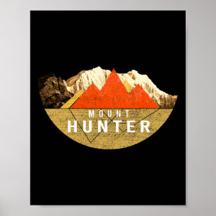Klassieke Usa Berg Wandelen - Mount Hunter  Poster
