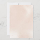 Klassieke ustroze roze roze bruine bruiloft kaart (Achterkant)