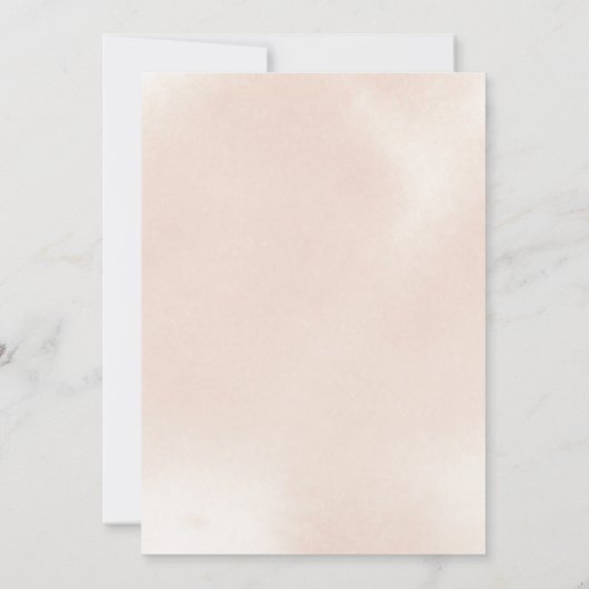 Klassieke ustroze roze roze bruinvissen Brunch Kaart (Achterkant)