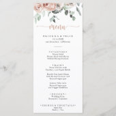 Klassieke ustroze roze roze menu (Voorkant)