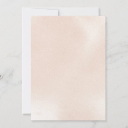 Klassieke usty roze roze Casual bruiloft Kaart (Achterkant)