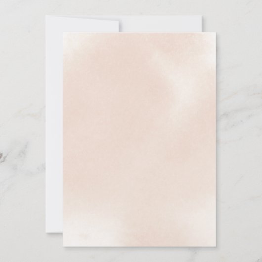 Klassieke usty roze roze roodbruin ledenerie kaart (Achterkant)