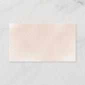 Klassieke usty roze roze website voor bruiloft informatiekaartje (Achterkant)