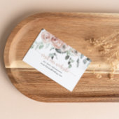 Klassieke usty roze roze website voor bruiloft informatiekaartje