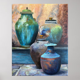 Klassieke Vaartuigen Acryl Kunst Poster
