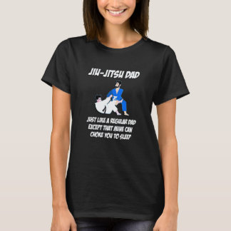 Klassieke Vader Jiu-Jitsu Wurg Je In Slaap Karate  T-shirt