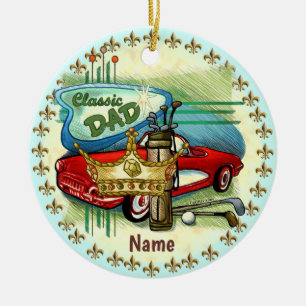 Klassieke vader keramisch ornament