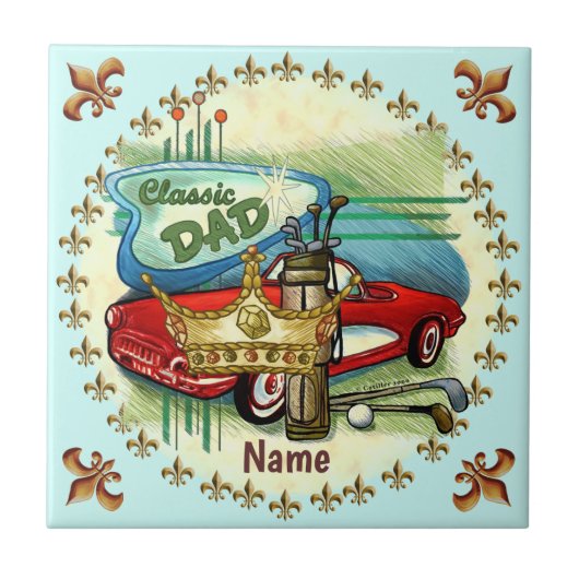 Klassieke vader tegeltje (Voorkant)