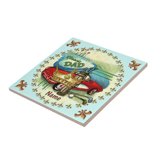 Klassieke vader tegeltje (Zijkant)