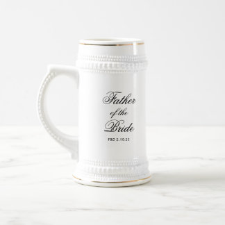 Klassieke vader van de Bride Beer Stein Bierpul