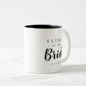 Klassieke vader van de bride tweekleurige koffiemok (Voorkant rechts)