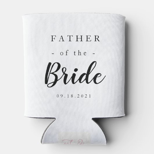 Klassieke vader van de bruid blikjeskoeler (Achterkant)