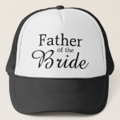 Klassieke vader van de bruid bruiloft script trucker pet (Voorkant)
