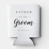 Klassieke vader van de bruidegom blikjeskoeler (Achterkant)