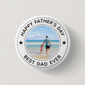 Klassieke Vaderdag Stijlvolle Witte Ronde Button 3,2 Cm (Voorkant)