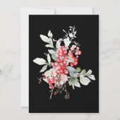 Klassieke vakantie bessen Kerstfeest Kaart (Achterkant)