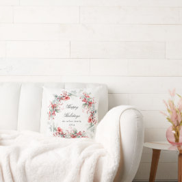 Klassieke vakantie bessen Monogram Kussen