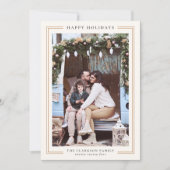 Klassieke vakantie fotokaart feestdagenkaart (Voorkant)