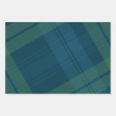 Klassieke vakantie plaid marine groene kerst inpakpapier vel (Voorkant)