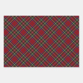 Klassieke vakantie Red Tartan Inpakpapier Vel (Voorkant)