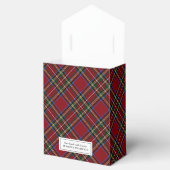 Klassieke Vakantie Rode Tartan Gift Bedankdoosjes (Geopend)