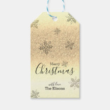 Klassieke vakantie sneeuwvlok faux gouden glitter