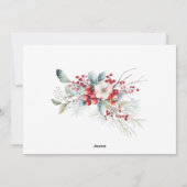 Klassieke vakantiebessen One Photo Holiday Kaart (Achterkant)