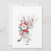 Klassieke vakantiebessen One Photo Holiday Kaart (Achterkant)