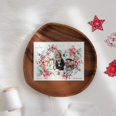 Klassieke vakantiebessen One Photo Holiday Kaart