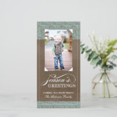 Klassieke vakantiefotokaarten (4x8) feestdagenkaart (Staand voorkant)