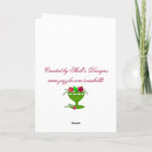 Klassieke vakantieverval feestdagen kaart (Achterkant)