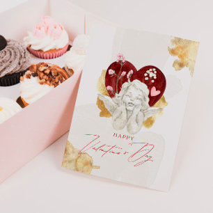 Klassieke Valentijn Cupido Engel Feestdagenkaart
