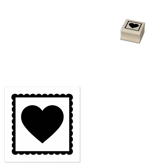 Klassieke Valentijn in postage stijl Rubberstempel (Gestempeld)