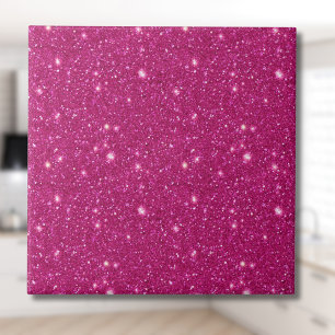 Klassieke Valentijn Trendy Roze Glitter Stijl Tegeltje
