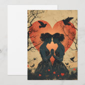 Klassieke Valentijnsdag LGBTQ Feestdagenkaart (Voorkant / Achterkant)