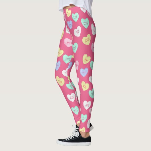 Klassieke Valentijnse Snoepjes harten Leggings (Links)