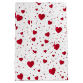 Klassieke Valentijnsharten Giftzak Medium Cadeauzakje (Achterkant)