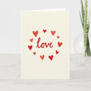 Klassieke Valentijnskaart met Hart Kaart