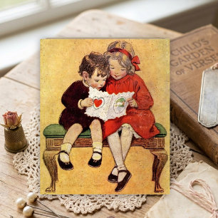Klassieke Valentijnskaart van Jessie Wilcox Smith  Kaart