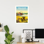 Klassieke Vallejo Californië Poster (Thuiskantoor)