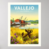 Klassieke Vallejo Californië Poster (Voorkant)