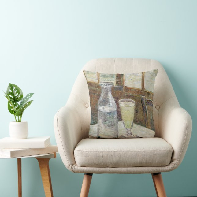 Klassieke Van Gogh Parijs Café Absint Kunst Kussen (Stoel)