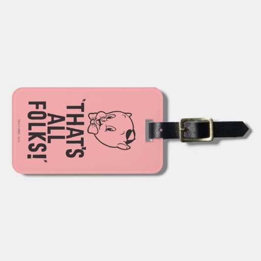 Klassieke Varken "Dat zijn allemaal volken!" Bagagelabel (Voorkant horizontaal)