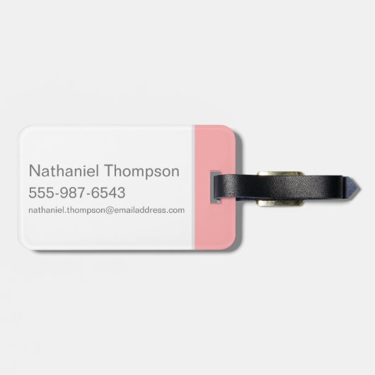 Klassieke Varken "Dat zijn allemaal volken!" Bagagelabel (Achterkant horizontaal)