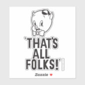 Klassieke Varken "Dat zijn allemaal volken!" Sticker (Vel)