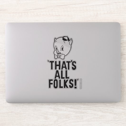 Klassieke Varken "Dat zijn allemaal volken!" Sticker (Computer)